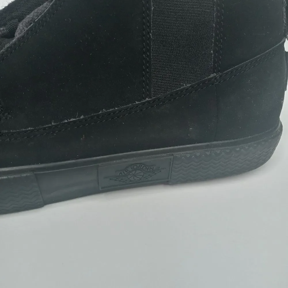 Air Jordan Grown Girls Black Leather 428891 007 size 6Y/38.5